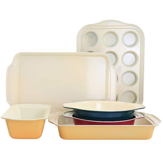 Spice by Tia Mowry Savory Saffron Ceramic Nonstick Bakeware Set